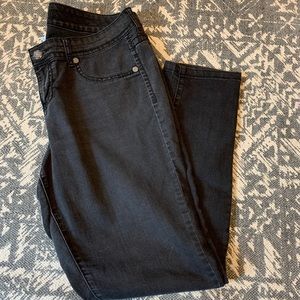 Washed black jegging